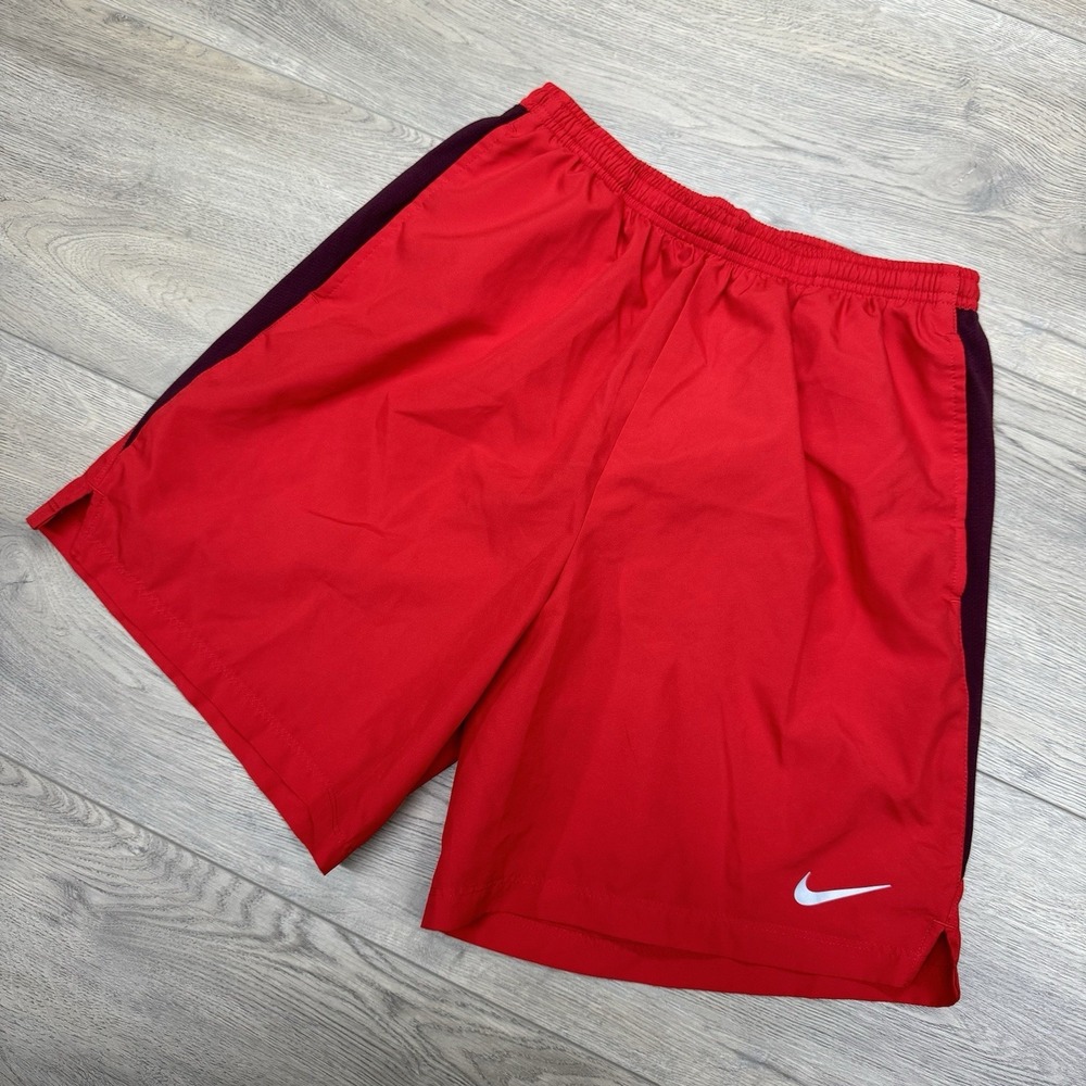 Nike Dri Fit Red Shorts Men's Sz M Running Gym Yoga Athletic